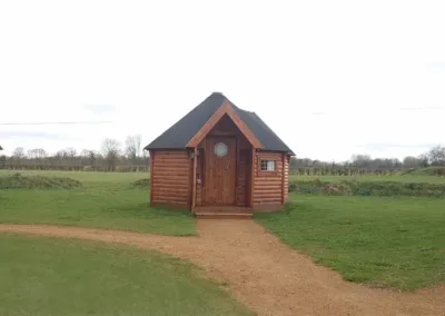Timber yurt