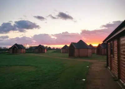 Adventure Plus Yurts at sunset