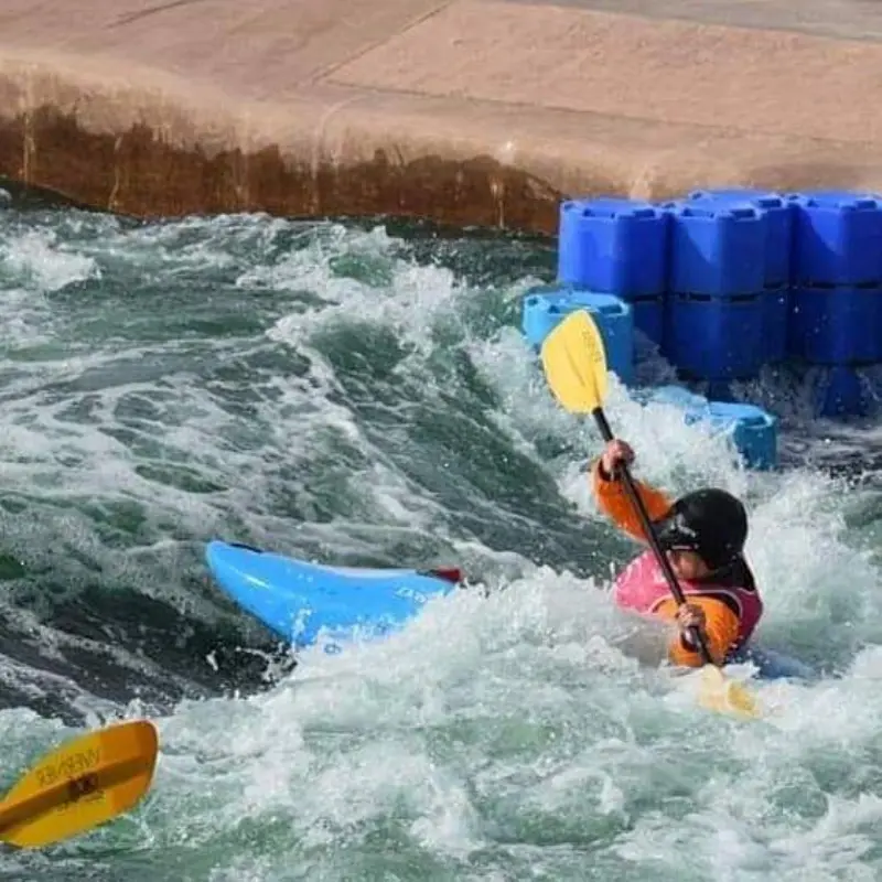 Kayak in white water