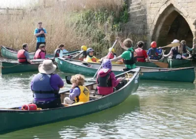 Canoe activities near Radcot Bridge