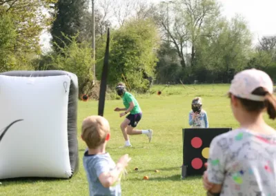 Outdoor games in the sunshine