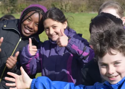 A group of happy children