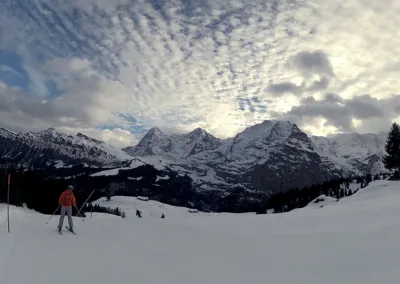 Individual skiing in Switzerland