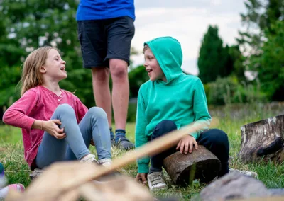 Happy children outdoors