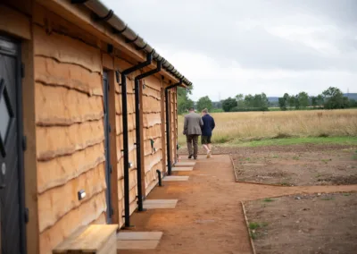 Wooden washroom facilities