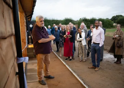 Opening ceremony for new shower block