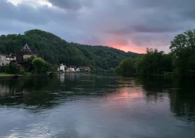 Pretty sky along the Dordogne River in France